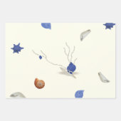 3 unieke vlinderstrand Kerstmis Inpakpapier Vel (Voorkant 2)