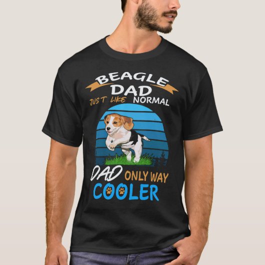 3 Vader - Beagle Vader Koelere Beagle T-shirt (Voorkant)