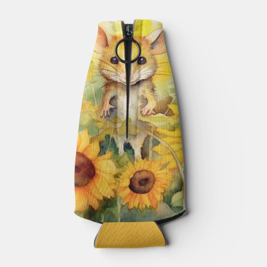 3 van 17 Zonnebloementuin Miceville Flesjeskoeler (Achterkant)