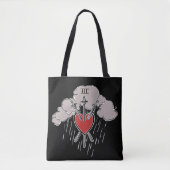 3 van Swords Love Heart Tarot Illustration Decor Tote Bag (Voorkant)