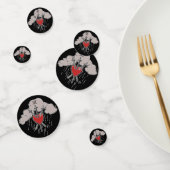 3 van Swords Love Heart Tarot Illustration Three Confetti (Groep)