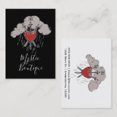 3 van Swords Love Heart Tarot Illustration Three Visitekaartje (Voorkant / Achterkant)