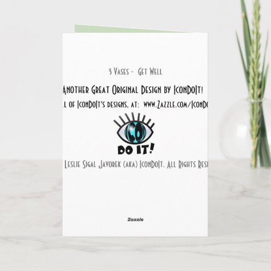 3 vazen kaart (Achterkant)