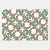 3 vellen cadeaupapier Holly Jolly (Voorkant 3)