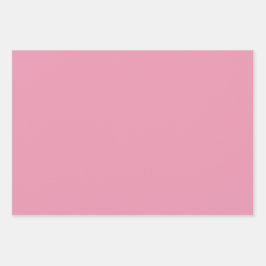 3 vellen cadeaupapier in roze rood