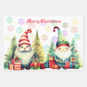3 vellen kerstcadeaupapier verschillende thema's (Voorkant 3)