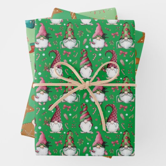 3 vellen kerstinpakpapier (In situ)