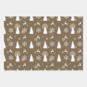 3 vellen kerstthema inpakpapier (Voorkant 2)