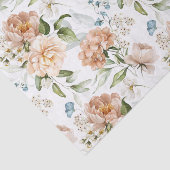 3 vellen, Nederlands Stilleven Floral Art Hortensi Tissuepapier (Detail)