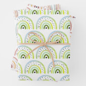 3 vellen pakpapier - selectie van regenbogen (In situ)