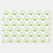 3 vellen pakpapier - selectie van regenbogen (Voorkant)