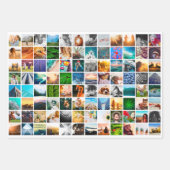 3 vellen White Wrapping Paper Photo Square (Voorkant 2)