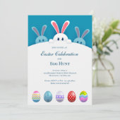 3 Verdedigend bunnies partijuitnodiging e-kaart Kaart (Staand voorkant)