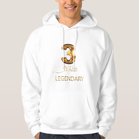 3 Verjaardag Hoodie (Voorkant)