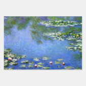3 Verschillende bloemschilderijen van Claude Monet Inpakpapier Vel (Voorkant 3)