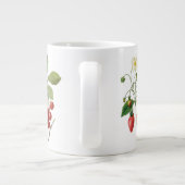 3 Verschillende  Botanische Fruit door Redoute Grote Koffiekop (Achterkant)