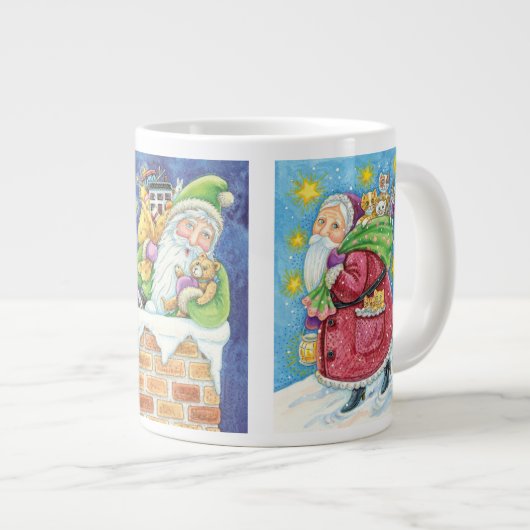 3 Verschillende Design voor kerstkerstkerstkerstke Grote Koffiekop (Voorkant rechts)