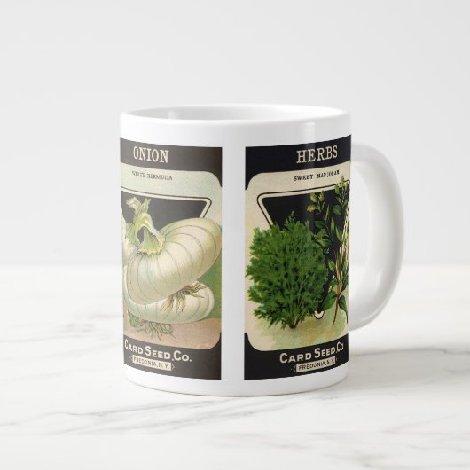 3 Verschillende  Design voor verpakkingsetiketten  Grote Koffiekop (Voorkant rechts)