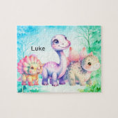 3 verschillende dinosaurussen legpuzzel (Horizontaal)