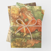 3 verschillende  feiltafels inpakpapier vel (In situ)