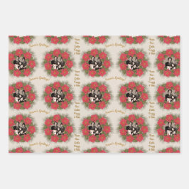 3 verschillende gepersonaliseerde Design van de Ke Inpakpapier Vel