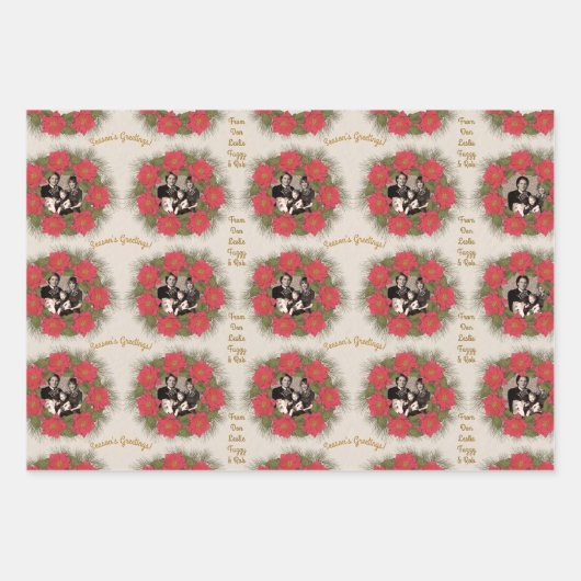 3 verschillende gepersonaliseerde Design van de Ke Inpakpapier Vel (Voorkant)