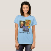3 verschillende schilderijen van Gogh T-shirt (Voorkant volledig)