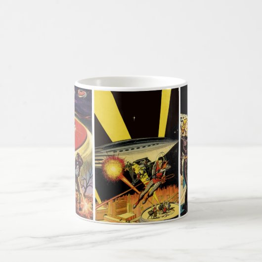 3 Verschillende  Science Fiction Sci Fi Scenes Koffiemok (Center)