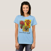 3 verschillende van Gogh  Floral Flowers Art T-shirt (Voorkant volledig)