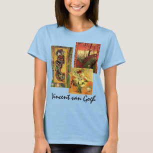 3 verschillende van Gogh Japanse Fine Art T-shirt