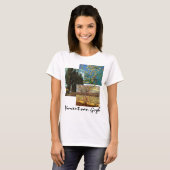 3 verschillende van Gogh Trees met Flowers Fine Ar T-shirt (Voorkant volledig)