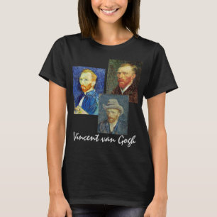 3 verschillende Vincent van Gogh Zelfportretten T-shirt