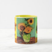 3 verschillende Vintage Van Gogh Zonnebloem Schild Mok (Midden)