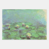 3 verschillende waterlistraten door Claude Monet Inpakpapier Vel (Voorkant 3)