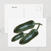 3 Verse groene Jalapeno Peppers Foto stilstaand Briefkaart (Voorkant / Achterkant)