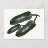 3 Verse groene Jalapeno Peppers Foto stilstaand Briefkaart (Voorkant)