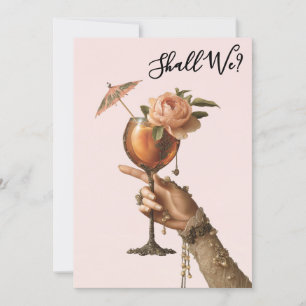 *~* 3 Versierde A101 Cocktail FOTO  BACHELORETTE Kaart