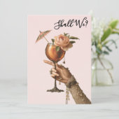 *~* 3 Versierde A101 Cocktail FOTO  BACHELORETTEFE Kaart (Staand voorkant)