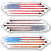 3 Vinyl Stickers plakboek vliegtuig Amerikaanse vl (Voorkant)