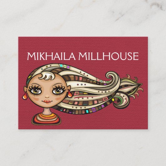 3 Visitekaartjes versie - Society Diva (Voorkant)