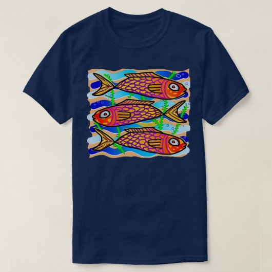 3 vissen t-shirt (Design voorkant)