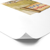 "3 Vlaggen van Vrijheid" Waardeposter Poster (Hoek)