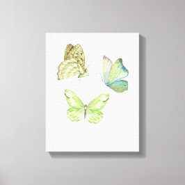 3 vlinders wanddecoratie - Ingepakt canvas