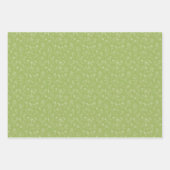 3 Vloerbladen van ASL - wit, rug en groen Inpakpapier Vel (Voorkant 3)