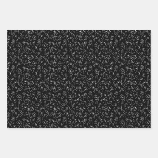 3 Vloerbladen van ASL - wit, rug en groen Inpakpapier Vel (Voorkant 2)