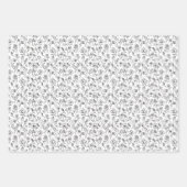 3 Vloerbladen van ASL - wit, rug en groen Inpakpapier Vel (Voorkant)