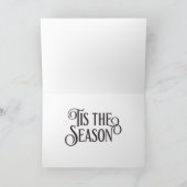 3 vogels op een tak feestdagen kaart (Binnen)