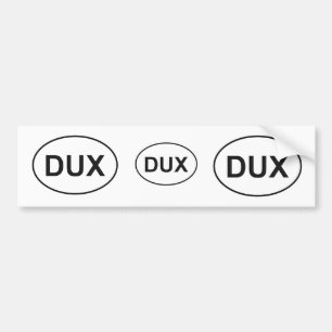 3 voor 1 Duxbury Massachusetts - Oval Caddy Sticke Bumpersticker