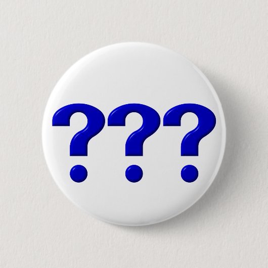 3 Vragenmerken Ronde Button 5,7 Cm (Voorkant)