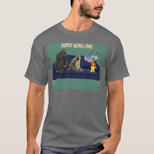 3 vrienden retro t-shirt (Voorkant)